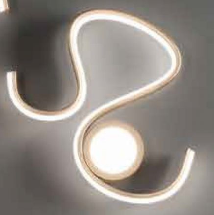 Απλίκα LED 12W Snake Χρυσό