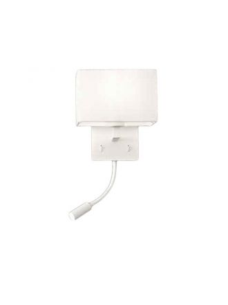 Απλίκα Με Σποτ LED 1xE27+3W Shadow Λευκή