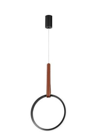Κρεμαστό Φωτιστικό LED 12W Regoli Circle Μαύρο
