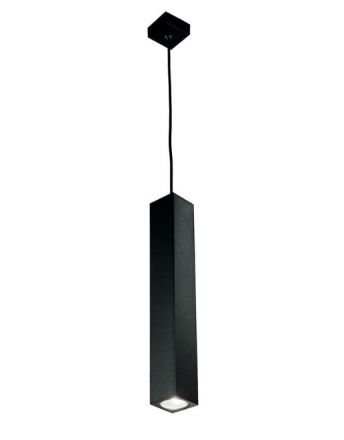 Ondaluce Κρεμαστό Φωτιστικό LED 1xGU10 Aloa Μαύρο 40cm