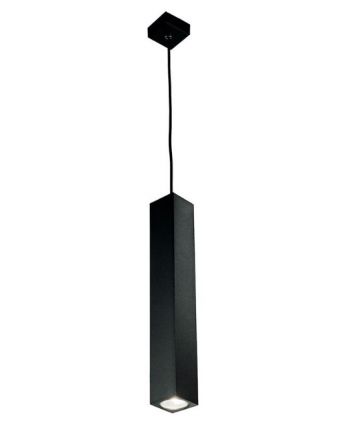 Κρεμαστό Φωτιστικό LED 1xGU10 Aloa Μαύρο 40cm