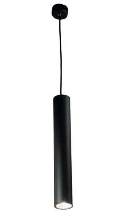 Ondaluce Κρεμαστό Φωτιστικό LED 1xGU10 Filo Μαύρο 40cm