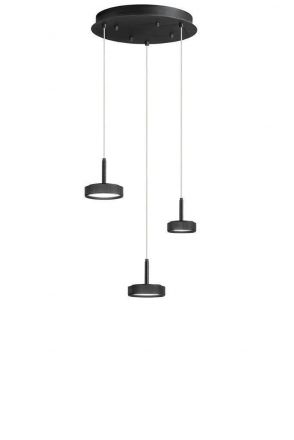 Κρεμαστό Φωτιστικό LED 24W Nina Μαύρο