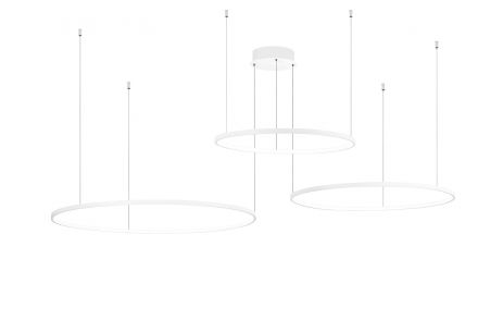 Κρεμαστό Φωτιστικό LED 28W+38W+47W Soel Λευκό