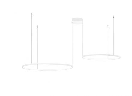 Κρεμαστό Φωτιστικό LED 28W+38W Soel Λευκό