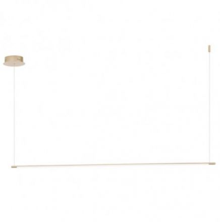 Κρεμαστό Φωτιστικό LED 28W Genius Χρυσό 160cm