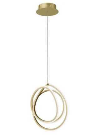 Κρεμαστό Φωτιστικό LED 28W Golden Χρυσό