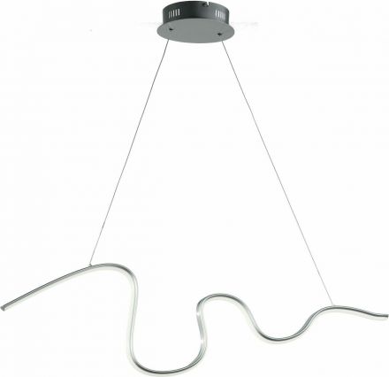 Κρεμαστό Φωτιστικό LED 40W Snake Ασημί