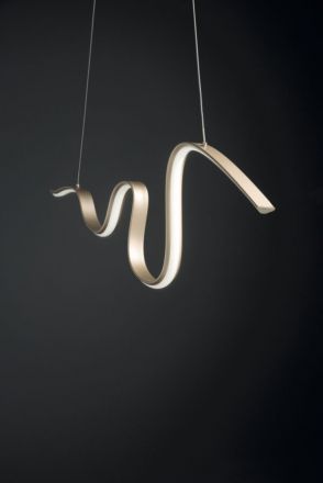Κρεμαστό Φωτιστικό LED 40W Snake Χρυσό