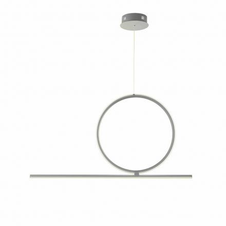 Κρεμαστό Φωτιστικό LED 42W Acrobat Ασημί