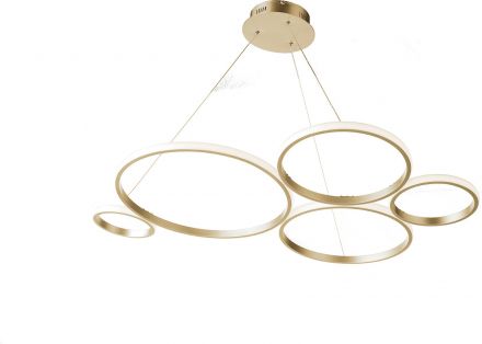 Κρεμαστό Φωτιστικό LED 60W 3000K Pois Χρυσό