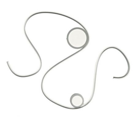 Πλαφονιέρα LED 35W Snake Ασημί