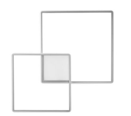 Πλαφονιέρα LED 50W+10W Dowel Ασημί