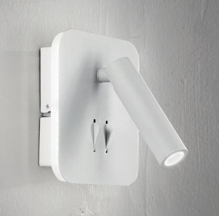 Τετράγωνη Απλίκα Spot LED 6W+3W Sella Λευκή