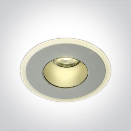 Χωνευτό Σποτ LED 8W 3000K 24° 230V IP40 Αλουμίνιο Λευκό 10108J
