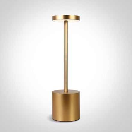 Επαναφορτιζόμενο Φωτιστικό LED 3W 3-Step Dimming Touch Μεταλλικό 61100
