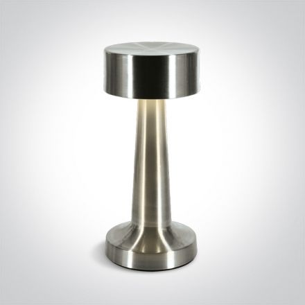 Επαναφορτιζόμενο Φωτιστικό LED 3W 3-Step Dimming Touch Μεταλλικό