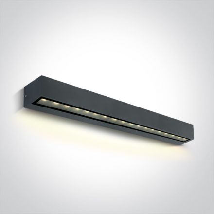 Επίτοιχο Φωτιστικό LED 13W 3000K IP65 Αλουμίνιο Ανθρακί