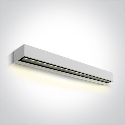 Επίτοιχο Φωτιστικό LED 13W 3000K IP65 Αλουμίνιο Λευκό