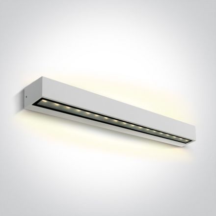 Επίτοιχο Φωτιστικό LED 2x13W 3000K IP65 Αλουμίνιο Λευκό
