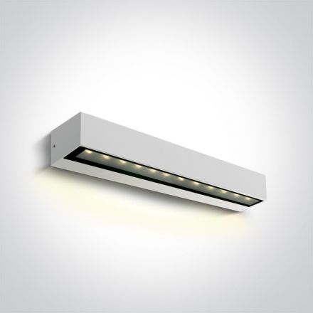Επίτοιχο Φωτιστικό LED 9W 3000K IP65 Αλουμίνιο Λευκό