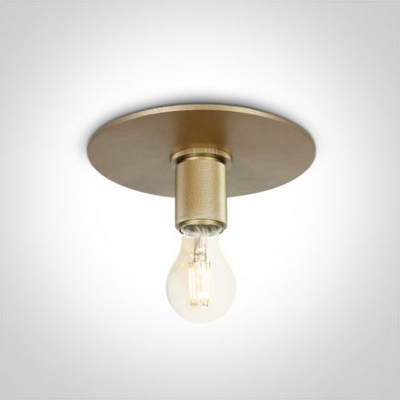 Επίτοιχο Φωτιστικό LED E27 100-240V Brushed Brass