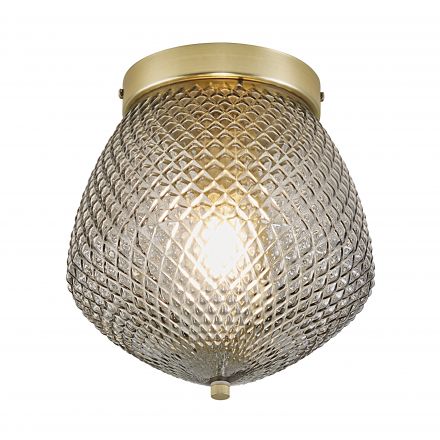 Πλαφονιέρα Orbiform LED E27 Μέταλλο/Γυαλί Brass