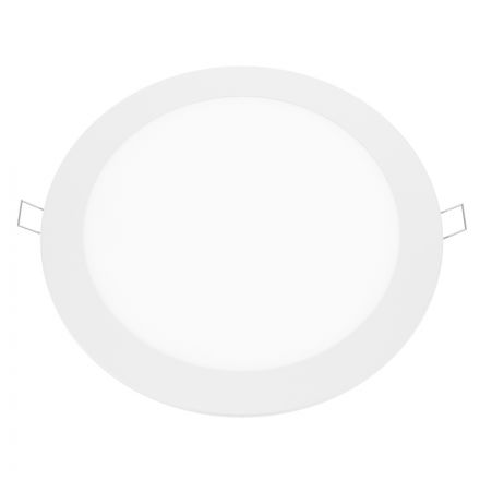 ACA Στρογγυλό Panel Χωνευτό LED 18W 3000K 1700Lm Φ220mm 230V AC Λευκό