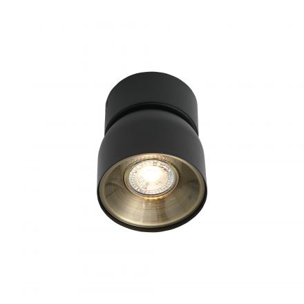 Διπλό Σποτ LED 1xGU10 Pitcher Μαύρο