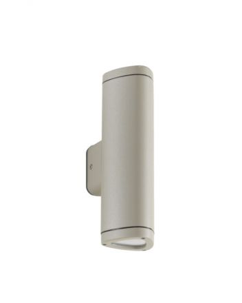 Απλίκα Εξωτερικού Χώρου Up-Down LED 2xGU10 Rav Ασημί IP54