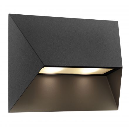 Επίτοιχο Φωτιστικό Pontio 27 LED GU10 Αλουμίνιο Μαύρο IP54