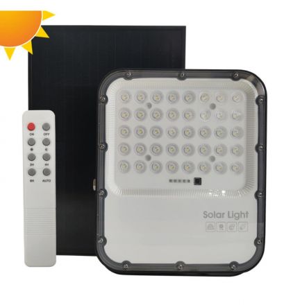 Προβολέας LED Ηλιακός 100W 5000K Panel 10W/Battery 10Ah Orion