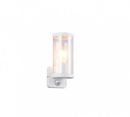 Trio Lighting Απλίκα LED 1xE27 BONITO Αισθητήρας Κίνησης Λευκό Ματ IP44
