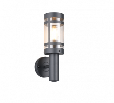Trio Lighting Απλίκα LED 1xE27 PALOMA Ανθρακί IP44