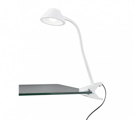 Trio Lighting Φωτιστικό Γραφείου LED 3.5W Με Κλιπ Λευκό