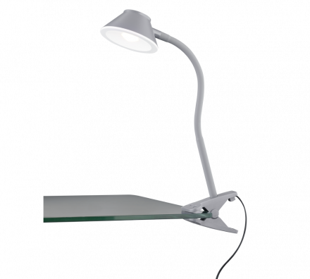 Trio Lighting Φωτιστικό Γραφείου LED 3.5W Με Κλιπ Γκρι