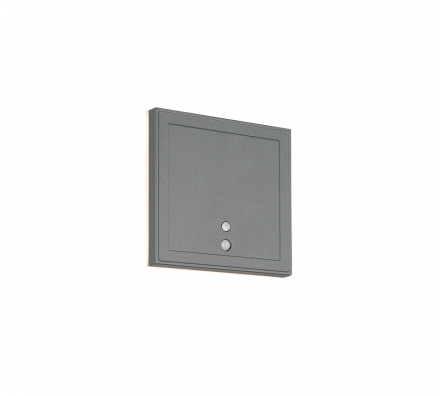 Trio Lighting Επίτοιχο Φωτιστικό Square LED 2W 3000K Motion/Dusk Sensor FORTALEZA Ανθρακί