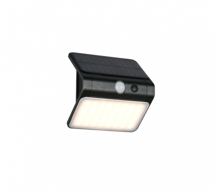 Trio Lighting Ηλιακό Επίτοιχο Φωτιστικό LED 2.5W 4000K Motion/Dusk Sensor OLINDA Μαύρο