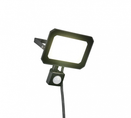 Trio Lighting Προβολέας LED 30W 4000K Motion Sensor FUNCHAL Μαύρο Ματ