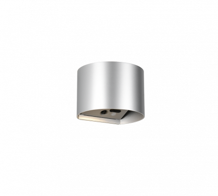Trio Lighting Επίτοιχο Φωτιστικό LED 2x1W 3000K GENIE Γκρι Πλαστικό IP44 Motion Sensor