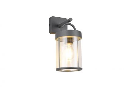 Trio Lighting Επίτοιχο Φωτιστικό 1xE27 ALMERIA Ανθρακί Αλουμίνιο