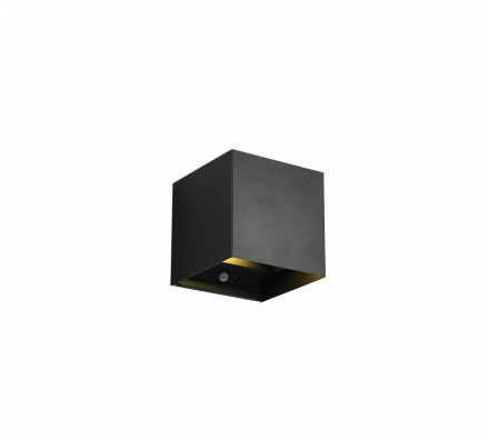 Trio Lighting Απλίκα LED 2x5W TALENT Up-Down Sensor Μαύρο Ματ IP44