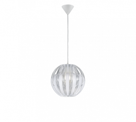 Trio Lighting Κρεμαστό Φωτιστικό 1xE27 Πλαστικό PUMPKIN Λευκό
