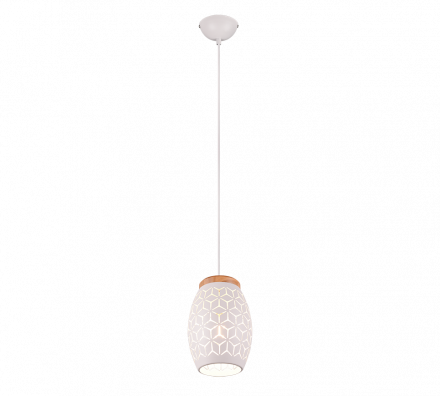 Trio Lighting Κρεμαστό Φωτιστικό BIDAR LED 1xE27 Μέταλλο Λευκό