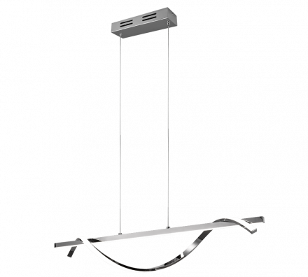 Trio Lighting Κρεμαστό Φωτιστικό ISABEL LED 26W Μέταλλο Chrome