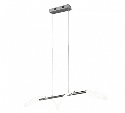 Trio Lighting Κρεμαστό Φωτιστικό ARGOS LED 28W Μέταλλο Chrome