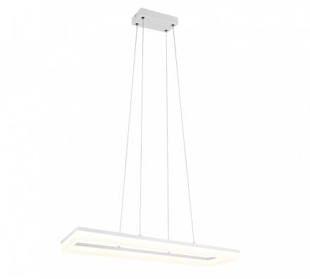 Trio Lighting Κρεμαστό Φωτιστικό LED 27W 4000K CAMINO Λευκό Ματ Πλαστικό