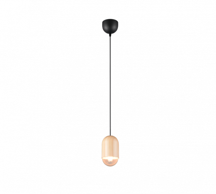 Trio Lighting Κρεμαστό Φωτιστικό 1xE27 NARA Ξύλο