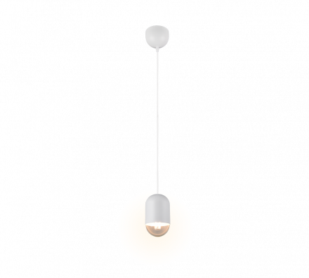 Trio Lighting Κρεμαστό Φωτιστικό 1xE27 Λευκό Ματ Μέταλλο