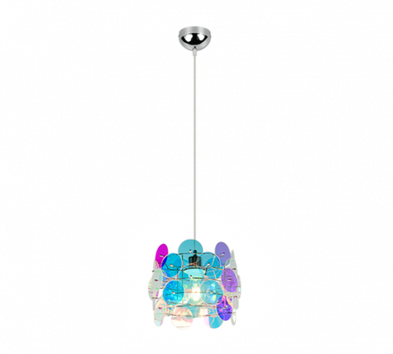Trio Lighting Κρεμαστό Φωτιστικό 1xE27 IRIDE Πολύχρωμο Πλαστικό